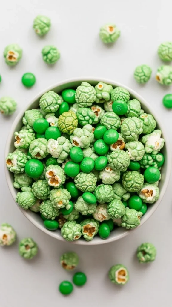 Green Popcorn Snack Mix