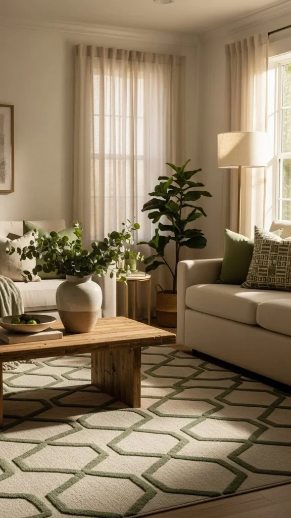 Lighting with Green Accents