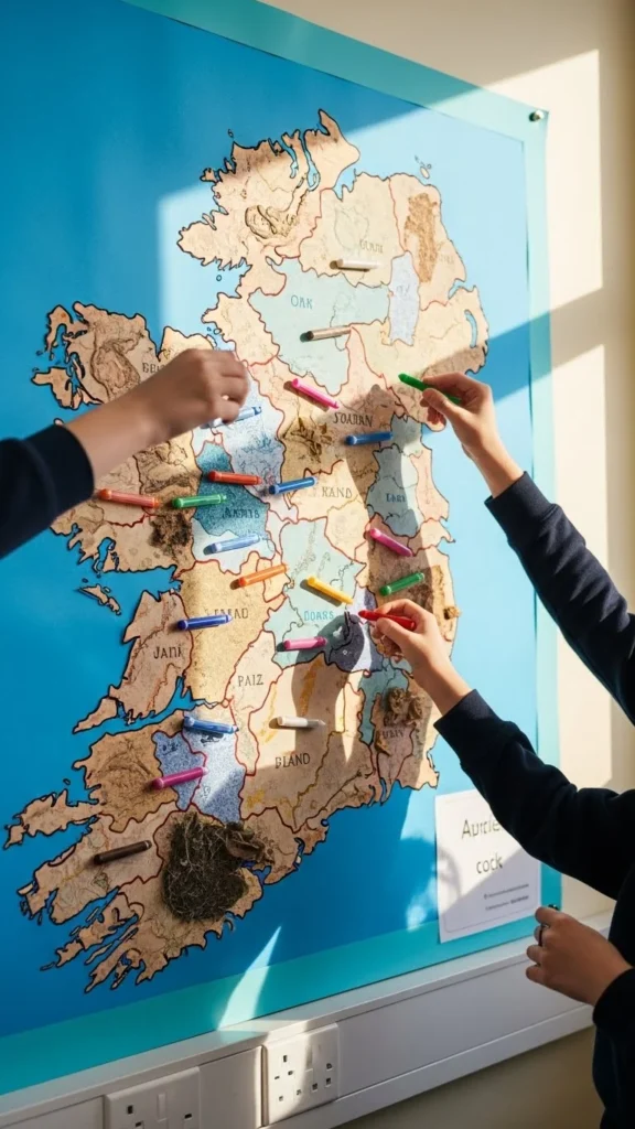 Irish Map Wall Activity