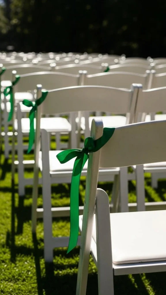 Folding Chair Ribbon Accents