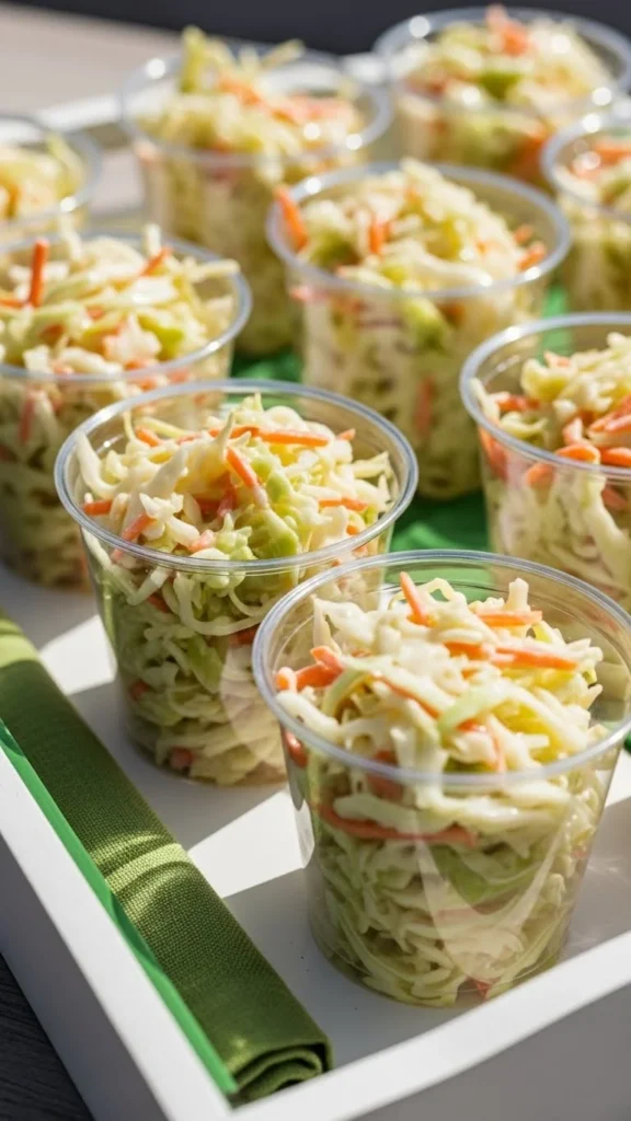 Simple Cabbage Slaw Cups