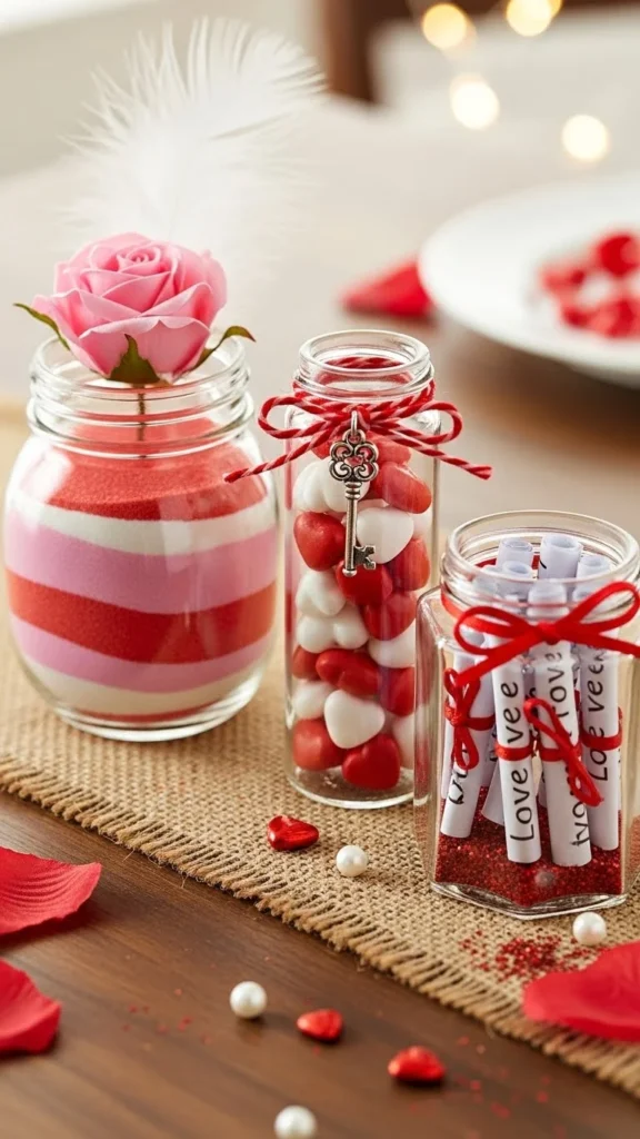 Minimal Centerpiece Jars