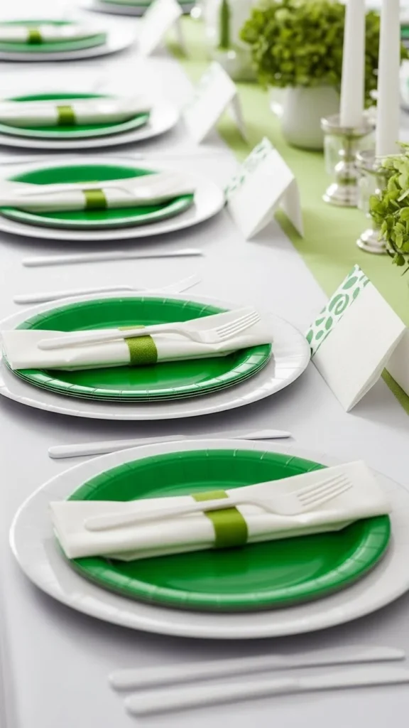 Paper Plate Color Match Tables