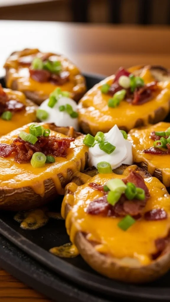Potato Skins with Cheddar