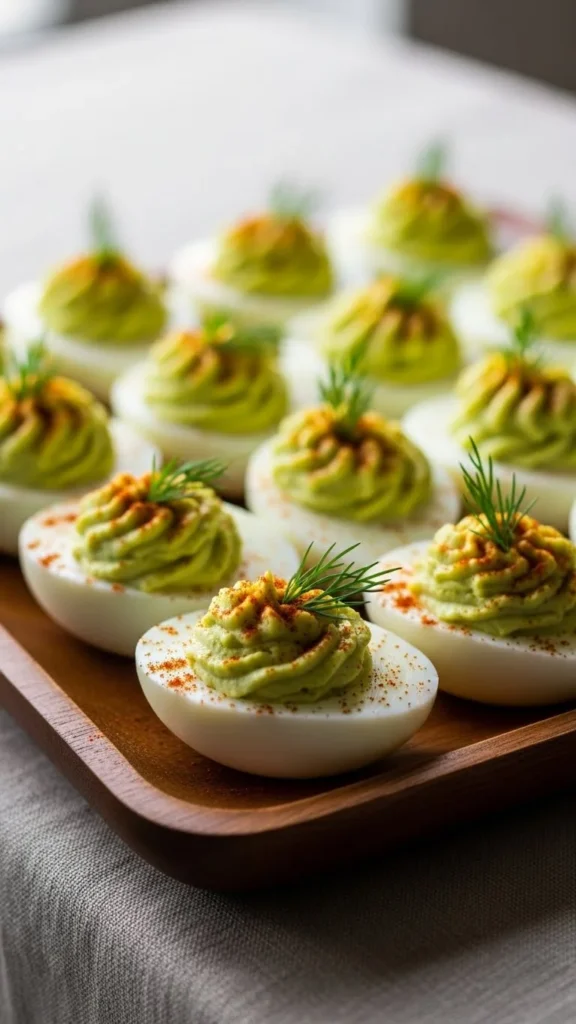 Green Deviled Eggs