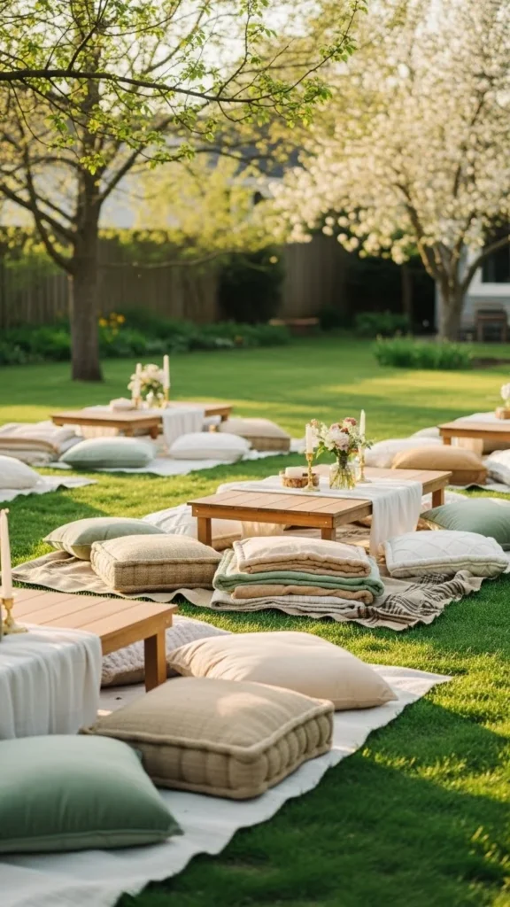 Backyard Picnic-Style Seating