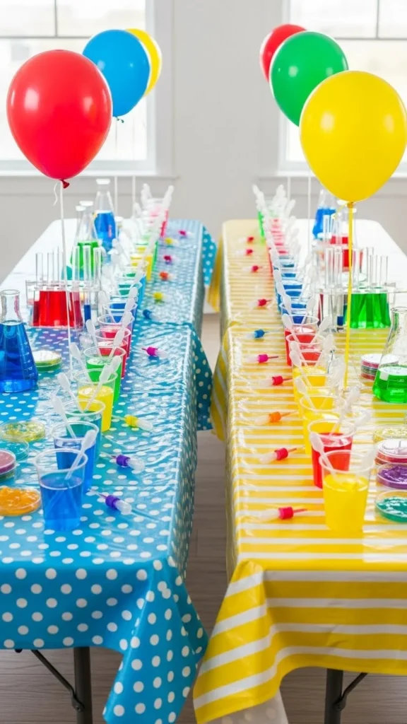 Create a “Science Lab” Party Space