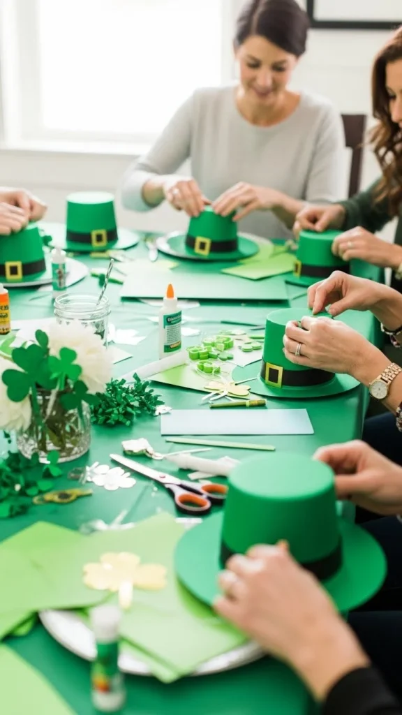 DIY Leprechaun Hat Craft Station