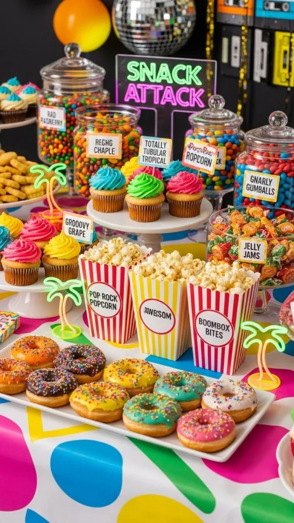 Design a Retro Snack & Dessert Table