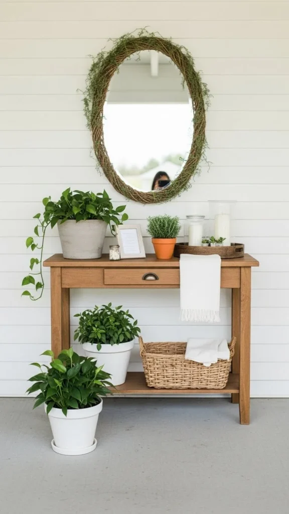 Garden-Inspired Entry Tables
