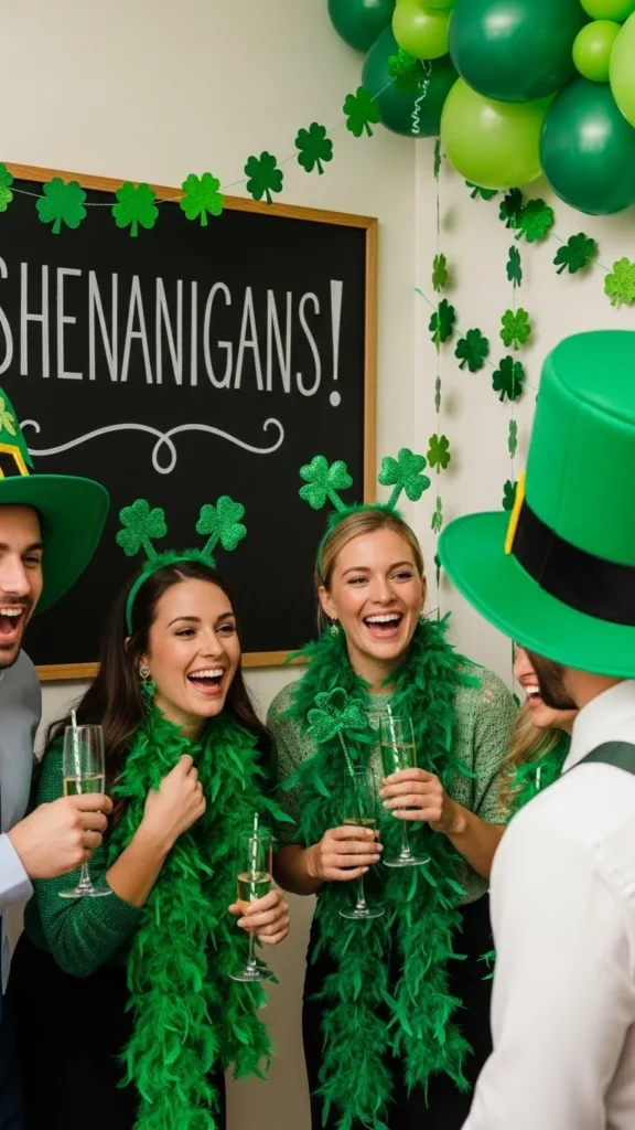 Green Photo Prop Corner