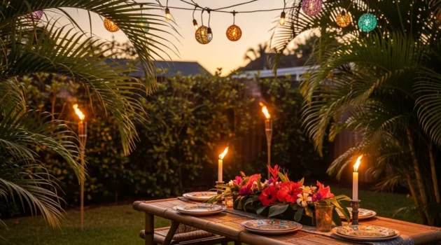 How to Host a Backyard Luau That Feels Tropical