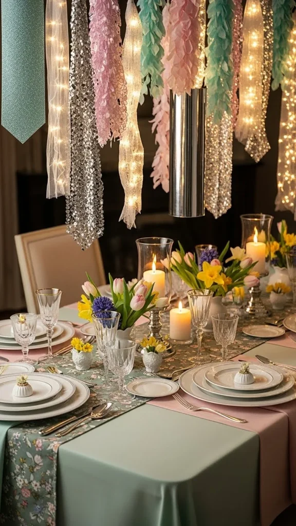 Layered Tablecloth and Runner