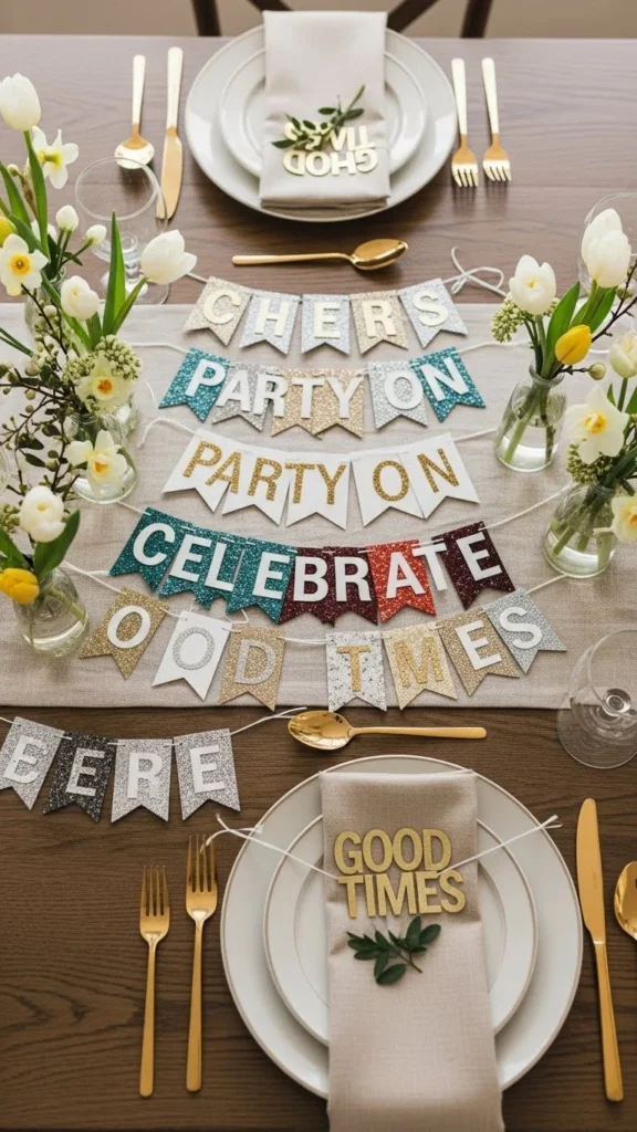 Neutral Table With Gold Flatware Accents