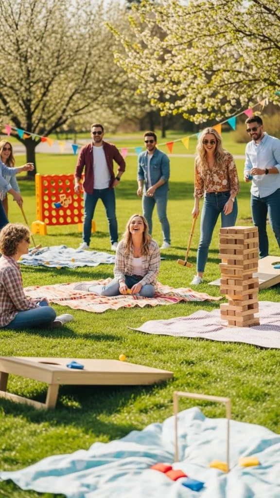 Outdoor Game Day Party