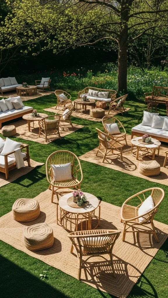 Outdoor Rug Seating Zones