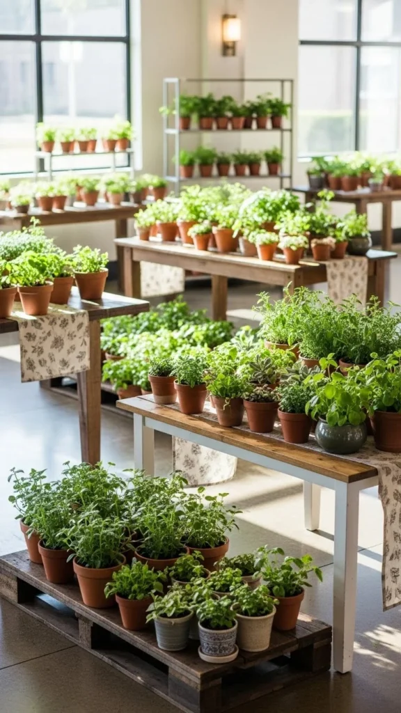 Potted Plants as Natural Decor