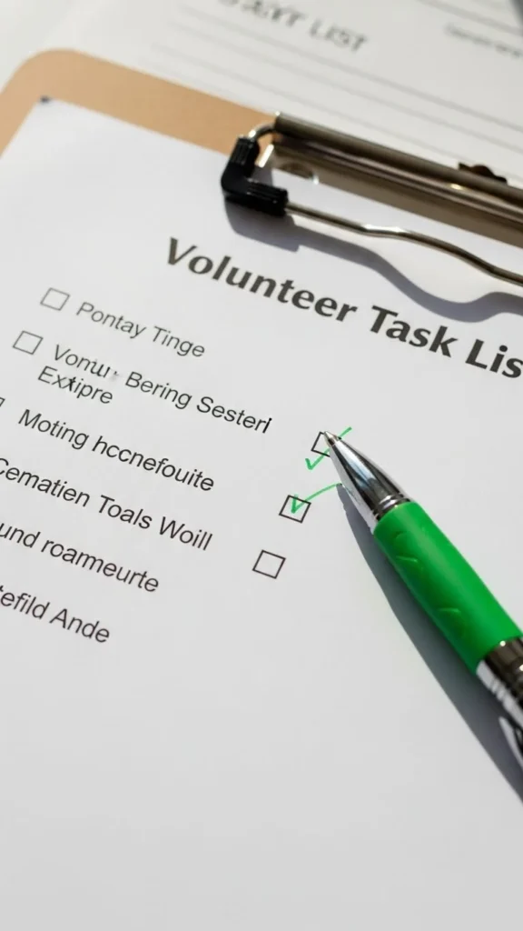 Volunteer or Helper Assignments