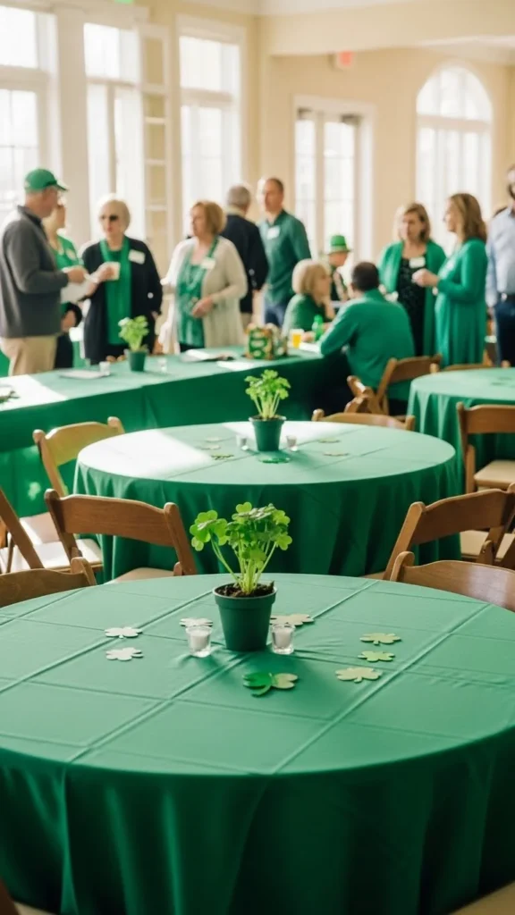 st patricks day event setup