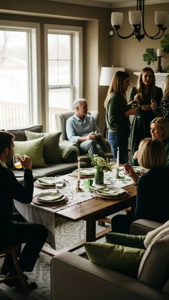 st patricks day party setup